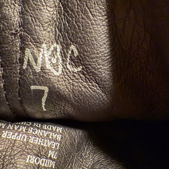 Steve Madden Miidori Tall Boots Womens sz 7 Black Leather Knee High Preppy Punk - Picture 6 of 8